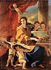 Nicolas Poussin Canvas Paintings - St Cecilia